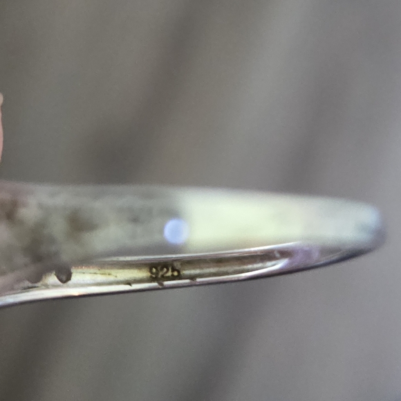 Beautiful CZ 925 silver ring Size 10 - Picture 5 of 5